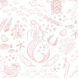 Large Magical Ocean in Blush