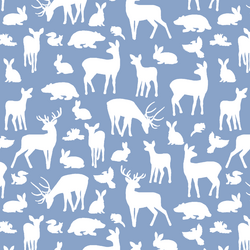 Forest Friends in Cornflower