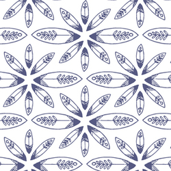 Mangrove Flowers in Indigo
