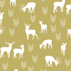 Deer Silhouette in Brass