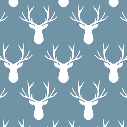 Stag Silhouette in Marine