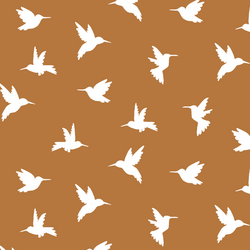 Hummingbird Silhouette in Ginger