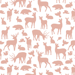 Forest Friends in Quartz on White