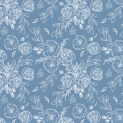 Lace Floral in Periwinkle
