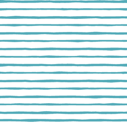 Artisan Stripe in Lagoon on White