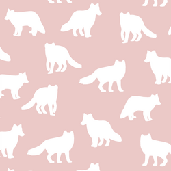 Fox Silhouette in Blush