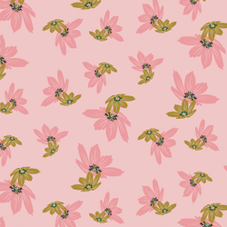 Floral Rain in Sweet Rose