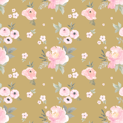 Small Sweet Blush Roses in Golden Canyon