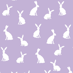 Cottontail Silhouette in Lilac