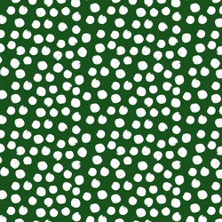Large Painted Dot in White on Wintergreen