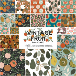Vintage Fruit Fat Quarter Bundle Big Scale