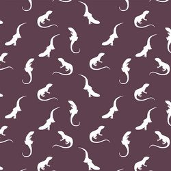 Iguana Silhouette in Raisin