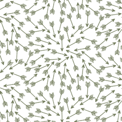 Arrows in Olive on White