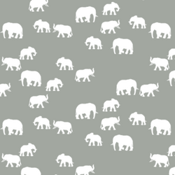 Elephant Silhouette in Sage