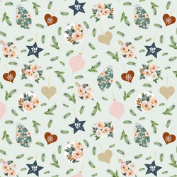 Winter Decorations in Pale Mint