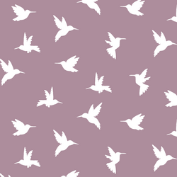 Hummingbird Silhouette in Celestial