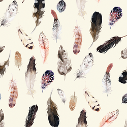 Falling Feathers in Ivory