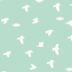Flock Silhouette in Mint