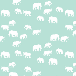 Elephant Silhouette in Aloe