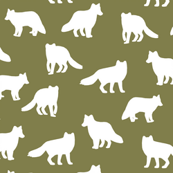 Fox Silhouette in Jungle