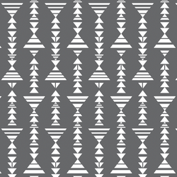 Little Tribal Stripe in Charcoal