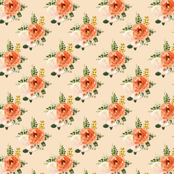 Tiny Parisian Bouquet in Peach