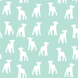 Lamb Silhouette in Aloe