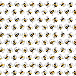 Busy Bees in White