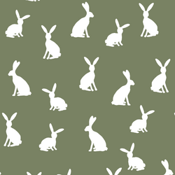 Cottontail Silhouette in Olive