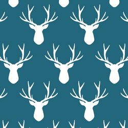 Stag Silhouette in Topaz