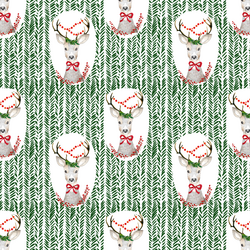 Small Fancy Holiday Deer in Wintergreen