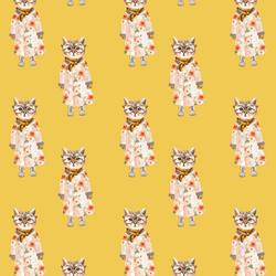 Little Miss Kitty in Yellow