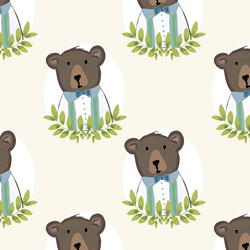 Large Boy Bear in Ivory
