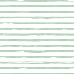 Watercolor Stripes in Spearmint