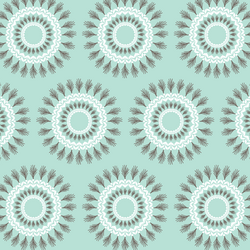 Feather Circle in Aloe