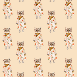 Little Miss Kitty in Peach