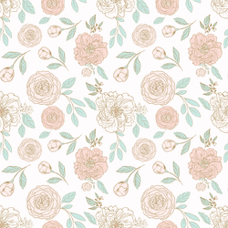 Small Princess Peonies in Royal