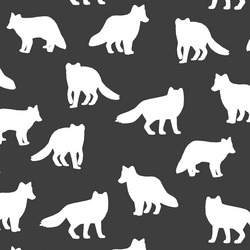 Fox Silhouette in Onyx