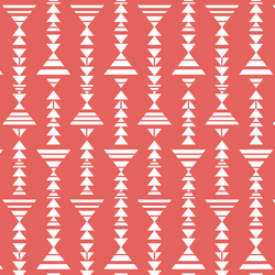 Little Tribal Stripe in Salmon