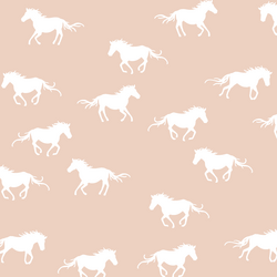 Horse Silhouette in Shell