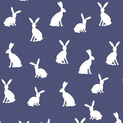 Cottontail Silhouette in Indigo