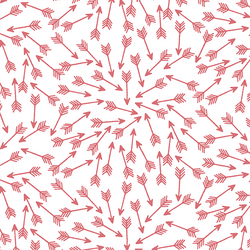 Arrows in Dahlia on White