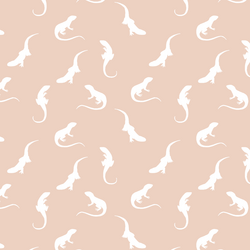 Iguana Silhouette in Shell