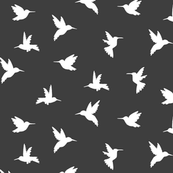 Hummingbird Silhouette in Onyx