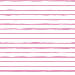 Artisan Stripe in Begonia on White