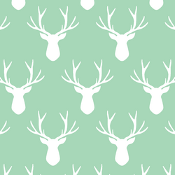Stag Silhouette in Seaglass