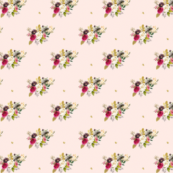 Small Woodland Bouquet in Pale Peach