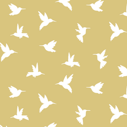 Hummingbird Silhouette in Honey