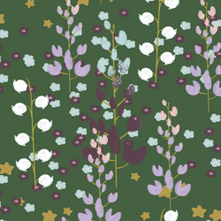 Misty Meadow in Dark Kale