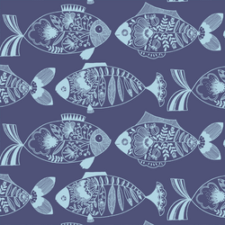 Fresh Catch in Indigo Breeze